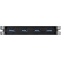 StarTech.com HB30CM4AB hub di interfaccia USB 3.2 Gen 1 (3.1 Gen 1) Type-C 5000 Mbit/s Nero, Grigio (HB30CM4AB)