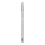 BIC Cristal Re'New, Penna Ricaricabile Blu a Sfera, Fusto in Metallo (Punta 1mm), Confezione 1 Penna + 2 Ricariche (997202)