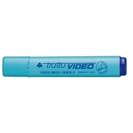 Tratto Video evidenziatore 12 pz Punta smussata Blu (830205)