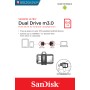 SanDisk Ultra Dual m3.0 unità flash USB 64 GB USB Type-A / Micro-USB 3.2 Gen 1 (3.1 Gen 1) Nero, Argento, Tras (SDDD3-064G-G46)