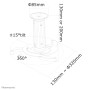 Neomounts by Newstar Supporto da soffitto per proiettori (BEAMER-C80)