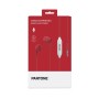 Pantone PT-WDE001R1 cuffia e auricolare Cuffie Connettore 3.5 mm Rosso, Bianco (PT-WDE001R1)