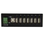 StarTech.com Hub USB industriale a 7 porte, predisposto per il montaggio (ST7200USBM)