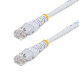 StarTech.com Cavo patch UTP Cat5e RJ45 modellato bianco da 15 m Cat 5e - Cavo patch da 15 m (M45PAT15MWH) StarTech.com Cavo patch UTP Cat5e RJ45 modellato bianco da 15 m Cat 5e - Cavo patch da 15 m (M45PAT15MWH)