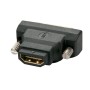 Lindy 41228 adattatore per inversione del genere dei cavi HDMI-A FM DVI-D M Nero (41228)