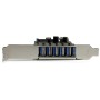 StarTech.com Scheda Espansione PCI Express USB 3.0 a 7 porte con profilo basso e standard - alimentazione SATA (PEXUSB3S7)