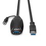 Lindy 43156 cavo USB 10 m USB 3.2 Gen 1 (3.1 Gen 1) USB A Nero (43156)