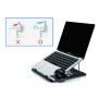 Conceptronic THANA ERGO S, Laptop Cooling Stand 39,6 cm (15.6") Supporto per computer portatile Grigio (THANA03G)