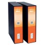 Esselte Dox 2 raccoglitore ad anelli A4 Nero, Arancione (D26202)