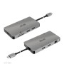 CLUB3D CSV-1593 hub di interfaccia USB 3.2 Gen 1 (3.1 Gen 1) Type-C 16200 Mbit/s Metallico (CSV-1593)