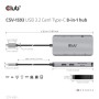 CLUB3D CSV-1593 hub di interfaccia USB 3.2 Gen 1 (3.1 Gen 1) Type-C 16200 Mbit/s Metallico (CSV-1593)