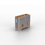 Lindy 40463 clip sicura Bloccaporte USB tipo A Arancione Acrilonitrile butadiene stirene (ABS) 10 pz (40463-LND)