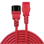 Lindy 30478 cavo di alimentazione Rosso 2 m Accoppiatore C14 Accoppiatore C13 (30478-LND)
