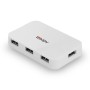 Lindy 43143 hub di interfaccia USB 3.2 Gen 1 (3.1 Gen 1) Type-A 5000 Mbit/s Bianco (43143)