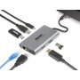 Hamlet HDKC-PD400D replicatore di porte e docking station per notebook Cablato USB 3.2 Gen 1 (3.1 Gen 1) Type-C Gr (HDKC-PD200A)