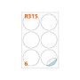 Markin 210R315 etichetta autoadesiva Cerchio Permanente Bianco 600 pz (210R315)
