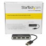 StarTech.com Hub USB 2.0 portatile a 4 porte con cavo integrato - Perno e Concentratore USB compatto - Mini Hub US (ST4200MINI2)