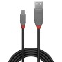 Lindy 36734 cavo USB 3 m USB 2.0 USB A Micro-USB B Nero, Grigio (36734)