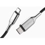 Cygnett USB-C - USB-C cavo USB 1 m USB 2.0 USB C Nero, Acciaio inossidabile (CY2677PCTYC)