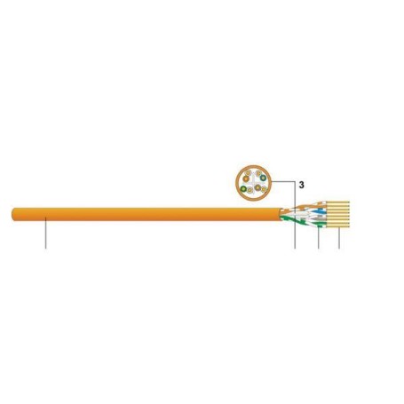 CAVO U/UTP CAT.6 CCA ARANCIO 500M (24014101CL)
