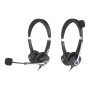 Hamlet HHEADM-CJS cuffia e auricolare Cablato A Padiglione Ufficio USB tipo-C Nero (HHEADM-CJS)
