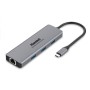Hamlet HDKC-PD200 replicatore di porte e docking station per notebook Cablato USB 3.2 Gen 1 (3.1 Gen 1) Type-C Grig (HDKC-PD200)