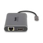 Hamlet HDKC-PD400H replicatore di porte e docking station per notebook Cablato USB 3.2 Gen 1 (3.1 Gen 1) Type-C Gr (HDKC-PD400H)