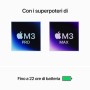 Apple MacBook Pro 16'' M3 Max chip con 16‑core CPU e 40‑core GPU, 1TB SSD - Argento (MUW73T/A)