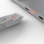 Lindy 40453 clip sicura Bloccaporte + chiave USB tipo A Arancione Acrilonitrile butadiene stirene (ABS) 5 pz (40453)