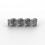 Lindy 40454 clip sicura Bloccaporte + chiave USB tipo A Bianco Acrilonitrile butadiene stirene (ABS) 5 pz (40454)