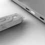Lindy 40454 clip sicura Bloccaporte + chiave USB tipo A Bianco Acrilonitrile butadiene stirene (ABS) 5 pz (40454)