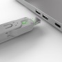 Lindy 40451 clip sicura Bloccaporte + chiave USB tipo A Verde Acrilonitrile butadiene stirene (ABS) 5 pz (40451-LND)