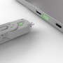 Lindy 40451 clip sicura Bloccaporte + chiave USB tipo A Verde Acrilonitrile butadiene stirene (ABS) 5 pz (40451-LND)