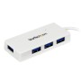 StarTech.com Hub portatile mini USB 3.0 SuperSpeed a 4 porte - Perno e concentratore per Ultrabook USB 3.0 con ca (ST4300MINU3W)