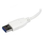 StarTech.com Hub portatile mini USB 3.0 SuperSpeed a 4 porte - Perno e concentratore per Ultrabook USB 3.0 con ca (ST4300MINU3W)