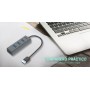 i-tec Metal U3HUBMETAL403 hub di interfaccia USB 3.2 Gen 1 (3.1 Gen 1) Type-A 5000 Mbit/s Grigio (U3HUBMETAL403)