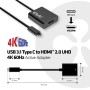 CLUB3D USB 3.1 Type C to HDMI 2.0 UHD 4K 60HZ Active Adapter (CAC-2504)