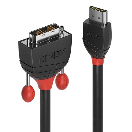 Lindy 36273 cavo e adattatore video 3 m HDMI tipo A (Standard) DVI-D Nero (36273)
