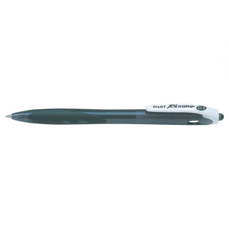 Pilot Rexgrip Nero Penna a sfera retrattile a clip Fine 10 pz (40015)