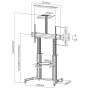 ROLINE 17031261 Supporto TV a parete 2,54 m (100") Argento (RO17.03.1261)