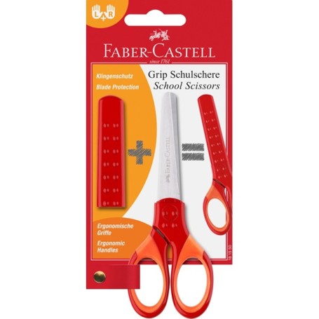 Faber-Castell 181550 forbici da cancelleria Universale Taglio a zig zag Rosso (181550)
