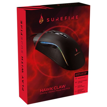 SureFire Hawk Claw mouse Mano destra USB tipo A Ottico 6400 DPI (48817)