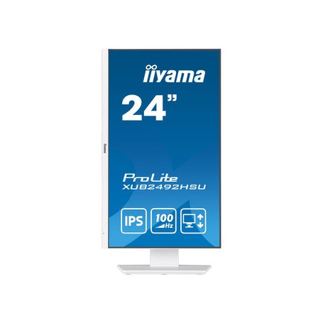 iiyama XUB2492HSU-W6 Monitor PC 60,5 cm (23.8") 1920 x 1080 Pixel Full HD LED Bianco