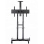 STAFFA  PAVIMENTO PER TV 65 50KG NPF10020 LOAD 50KG CON RUOTE (NPF10020)