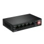 Edimax ES-5104PH V2 switch di rete Fast Ethernet (10/100) Supporto Power over Ethernet (PoE) Nero (ES-5104PH V2)