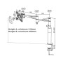 ITB MB0953 supporto da tavolo per Tv a schermo piatto 61 cm (24") Bullone di ancoraggio Nero (MB0953)