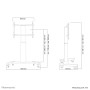 Neomounts by Newstar Mobiletto portatile per TV (PLASMA-M2250SILVER)