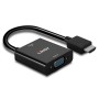 Lindy 38291 cavo e adattatore video 0,1 m HDMI tipo A (Standard) VGA (D-Sub) Nero (38291)