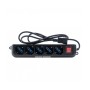 Vultech MU-UPS01 prolunghe e multiple 1,5 m 5 presa(e) AC Nero (MU-UPS01)
