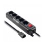 Vultech MU-UPS01 prolunghe e multiple 1,5 m 5 presa(e) AC Nero (MU-UPS01)